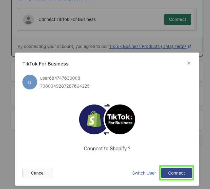 TikTok for business account setup